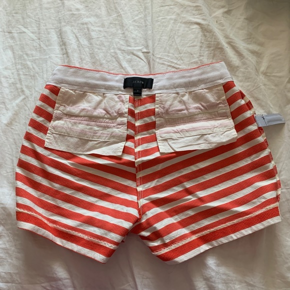 J.Crew Orange & White Striped Shorts - Picture 7 of 13